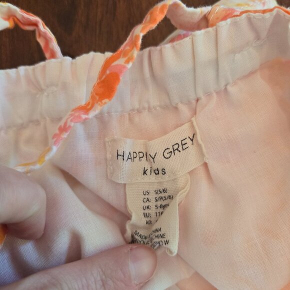 Happily Grey Kids Girls 5/6 Floral Outfit - Picture 4 of 4